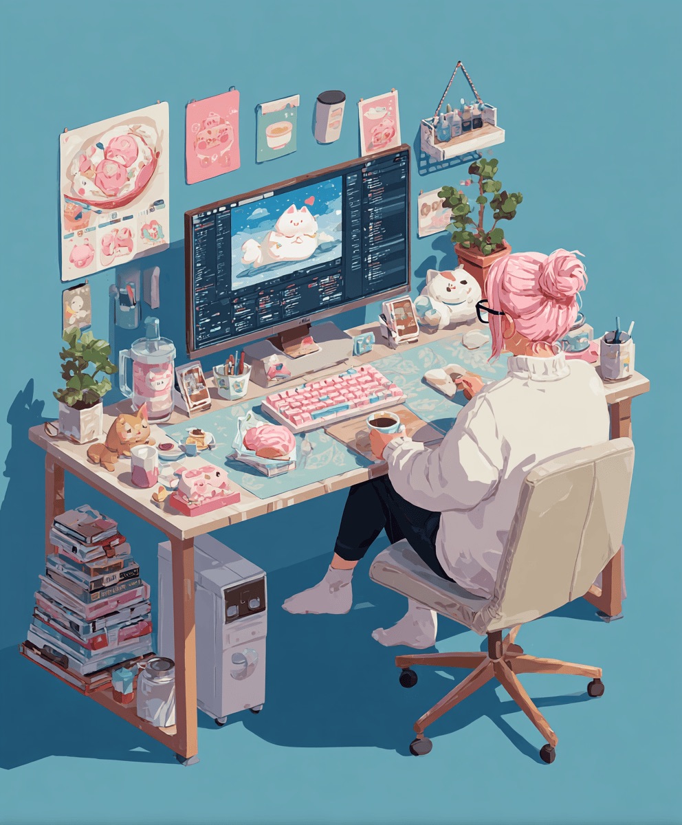 Cyber Dream contact illustration